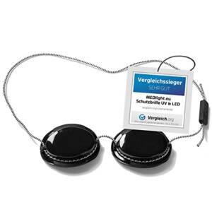 verstellbare Solarium-Brille für Sonnenbank und Sonnen am Strand