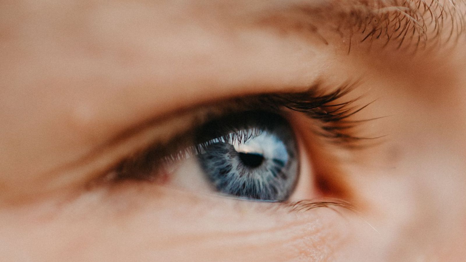 Blaues Auge in Nahaufnahme