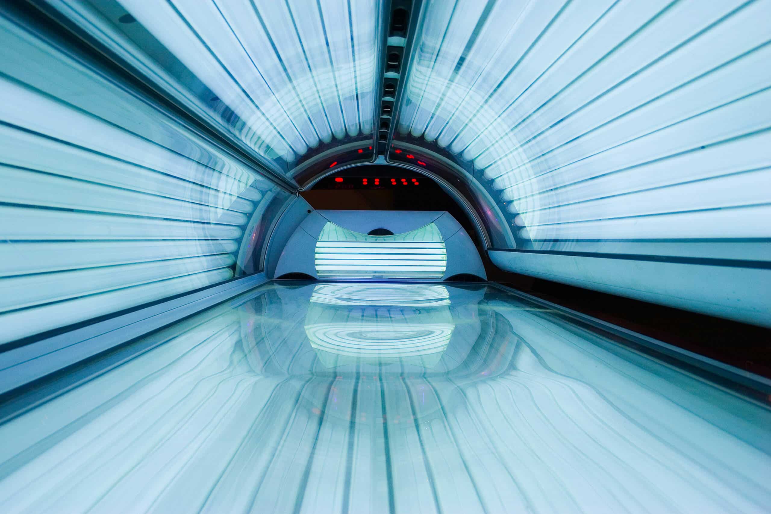 Kontaktlinsen im Solarium