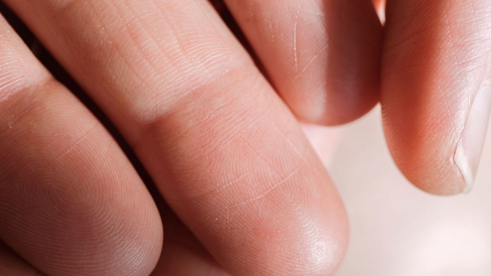 Fingerspitzen in Nahaufnahme